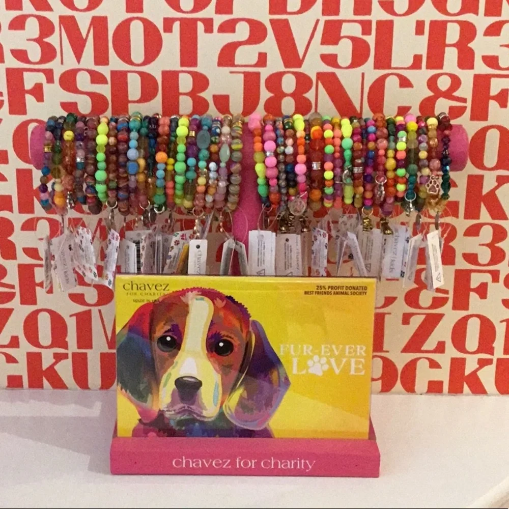 Chavez for Charity Dog Charm Bracelet, NWT